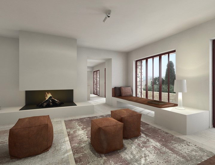 Transformation et extension - villa avec chambres d'hôtes et piscine Impressie 2