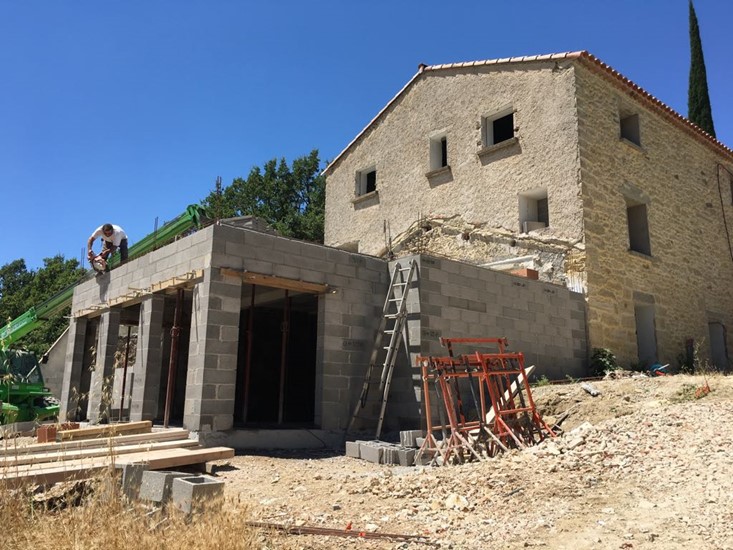 Transformation et extension - villa avec chambres d'hôtes et piscine Impressie 2