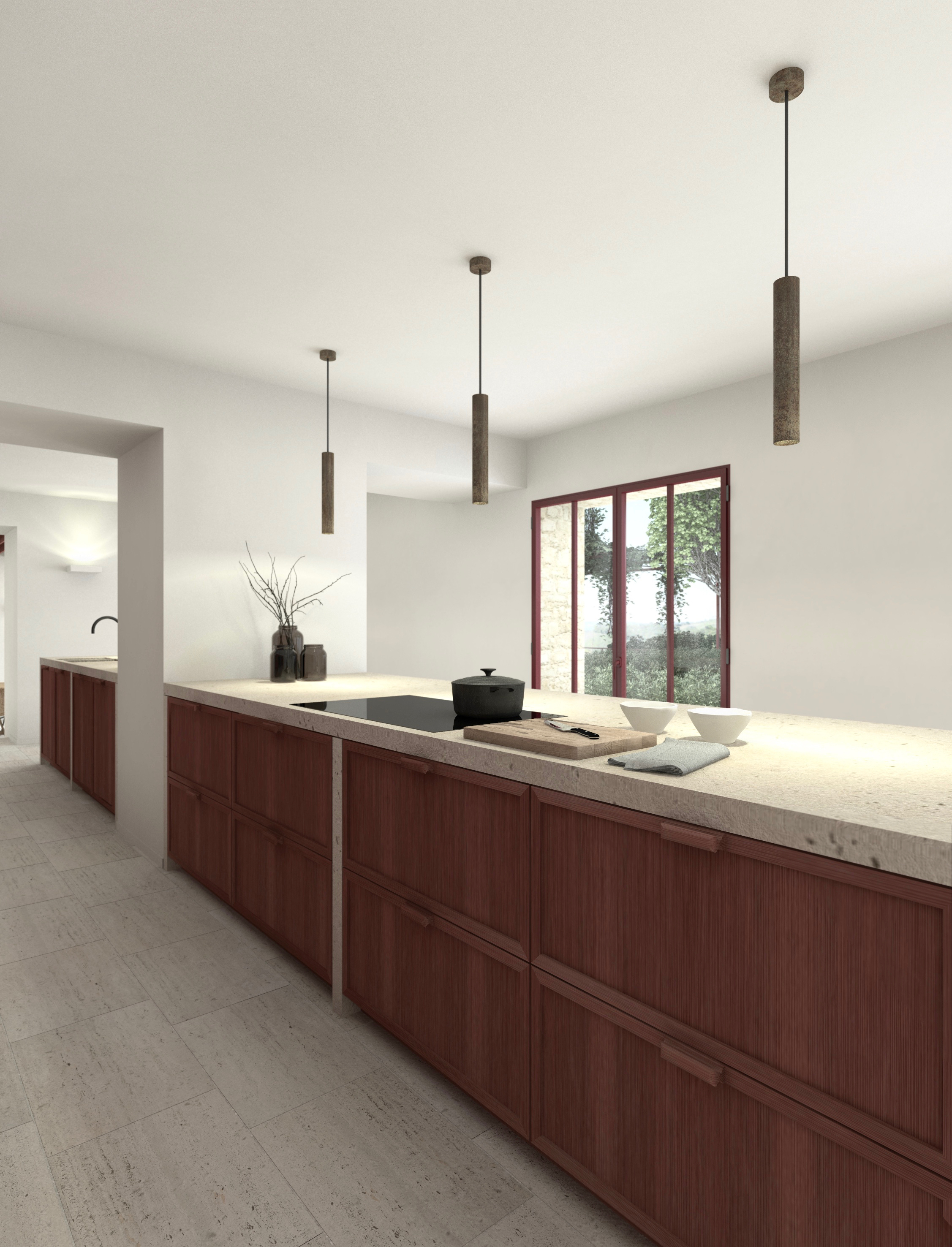 Transformation et extension - villa avec chambres d'hôtes et piscine  Impressie 2