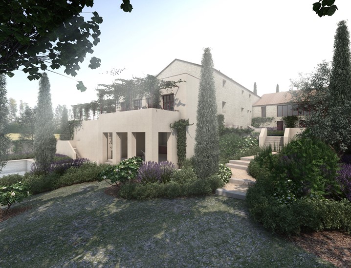 Transformation et extension - villa avec chambres d'hôtes et piscine Impressie 1