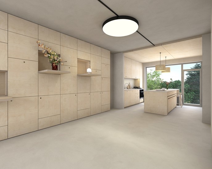 Verbouwing - rijwoning met flexibiliteit wonen / werken Impressie 2